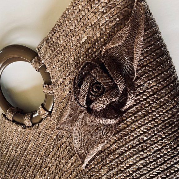 BETMAR NEW YORK Women's Summer Straw Bag NWOT - Picture 4 of 6